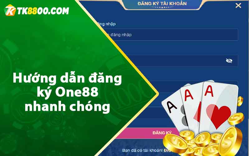 Hướng dẫn đăng ký One88 nhanh chóng 