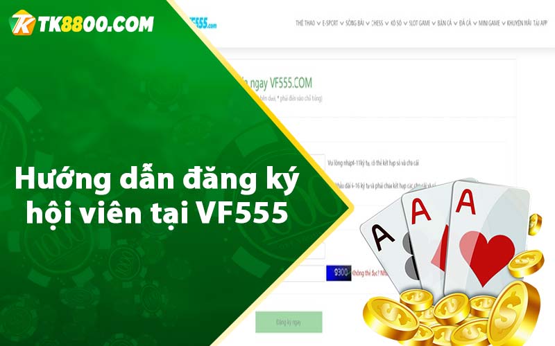 Hướng dẫn đăng ký hội viên tại VF555